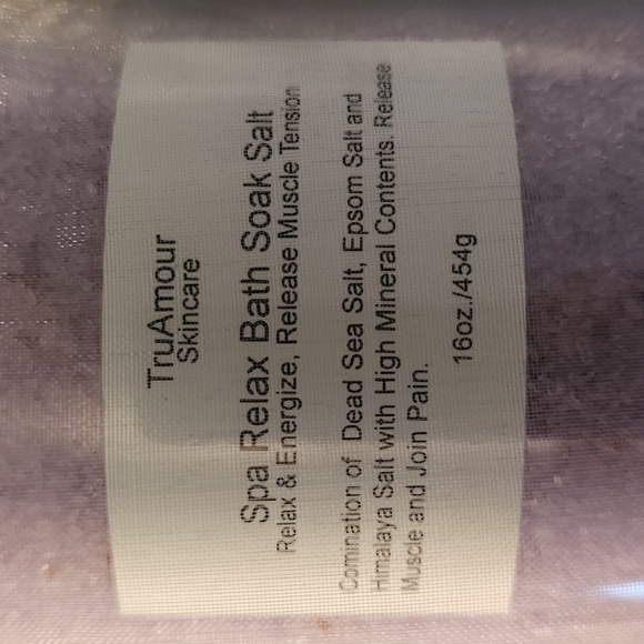 TruAmour skin care spa relax bath soak salt - Picture 2 of 2